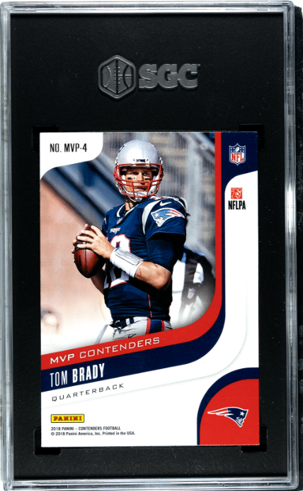 2018 Panini Contenders #MVP-4 Tom Brady Mvp Contenders SGC 9.5