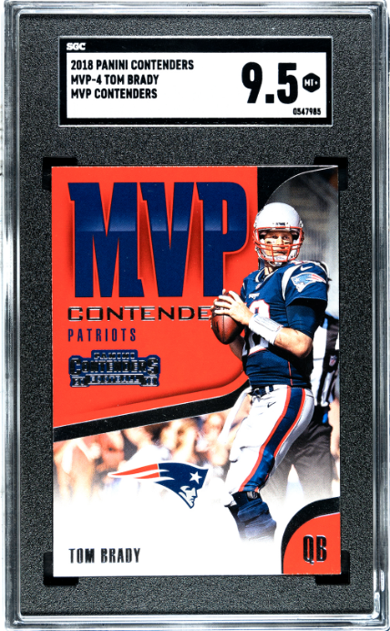 2018 Panini Contenders #MVP-4 Tom Brady Mvp Contenders SGC 9.5