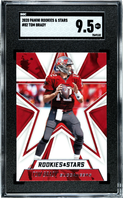 2020 Panini Rookies & Stars #82 Tom Brady SGC 9.5 Buccaneers