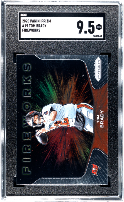 2020 Panini Prizm #19 Tom Brady Fireworks SGC 9.5 Buccaneers