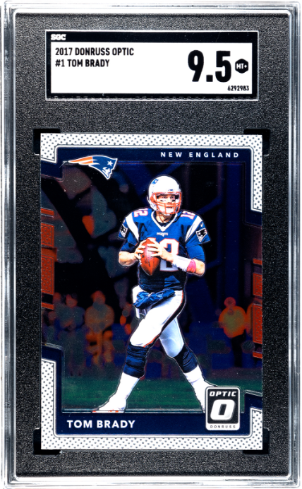 2017 Donruss Optic #1 Tom Brady SGC 9.5 New England Patriots