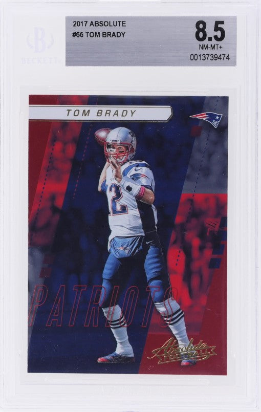 2017 Panini Absolute #66 Tom Brady BGS 8.5 Patriots
