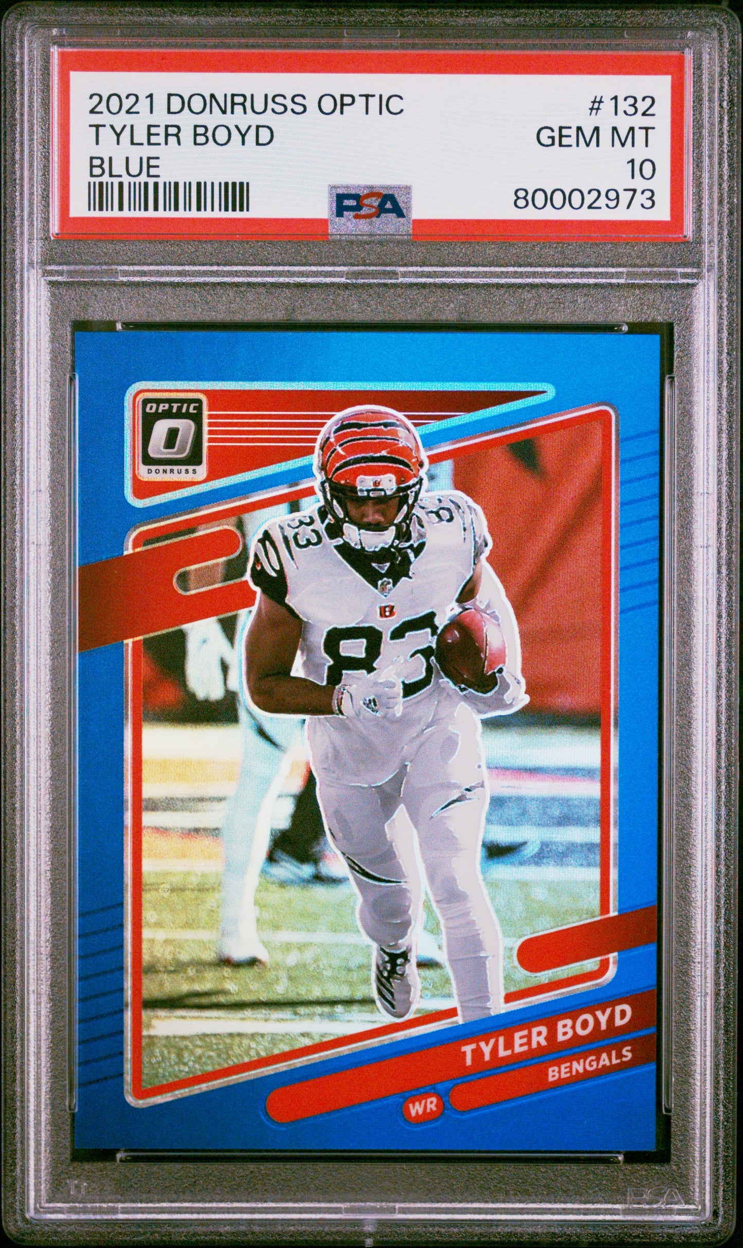 2021 Panini Donruss Optic #132 Tyler Boyd Blue 75/179 PSA 10