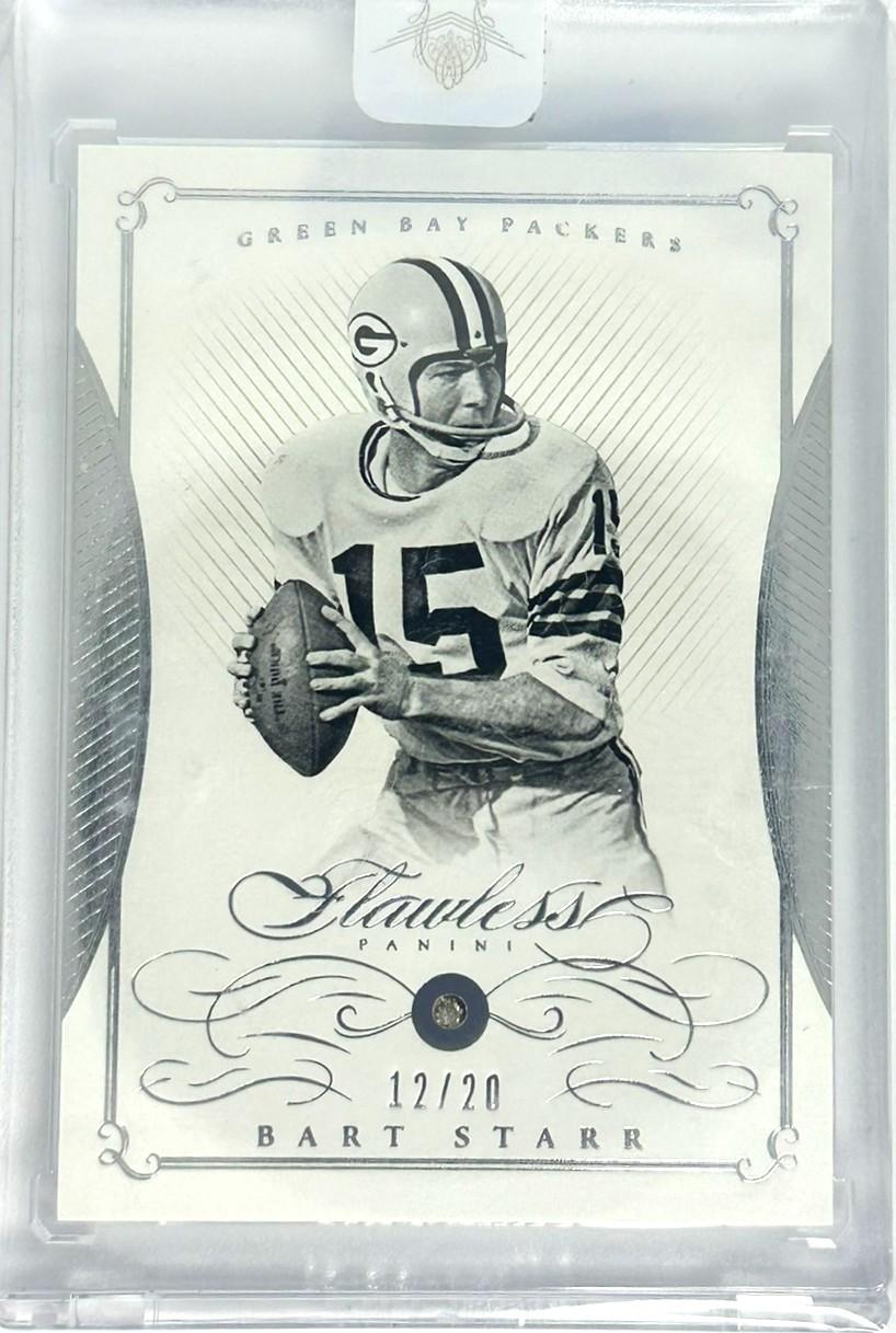 2015 Panini Flawless #111 Bart Starr Genuine Diamond 12/20