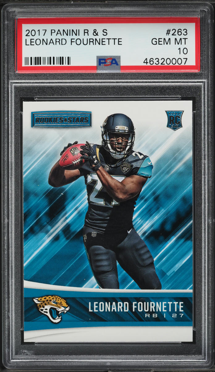 2017 Panini Rookies & Stars #263 Leonard Fournette PSA 10 RC Rookie