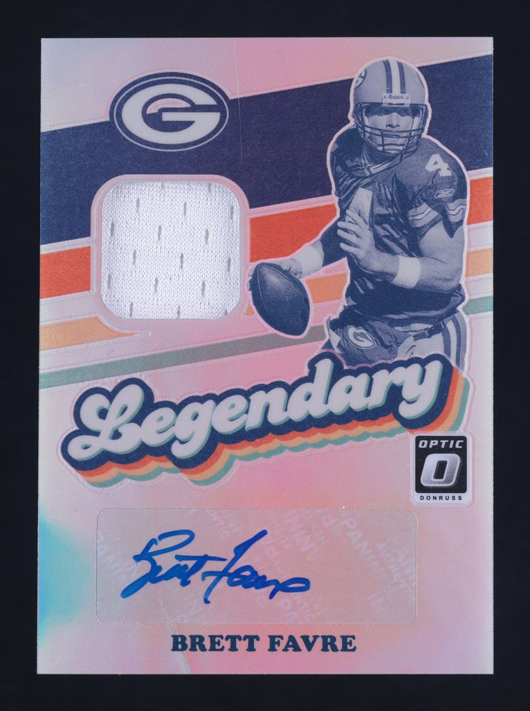 2021 Donruss Optic #LPA-BF Brett Favre Legendary Patch Autographs /25