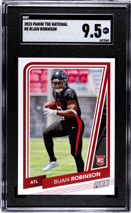 2023 Panini National Convention VIP #N5 Bijan Robinson SGC 9.5 RC Rookie