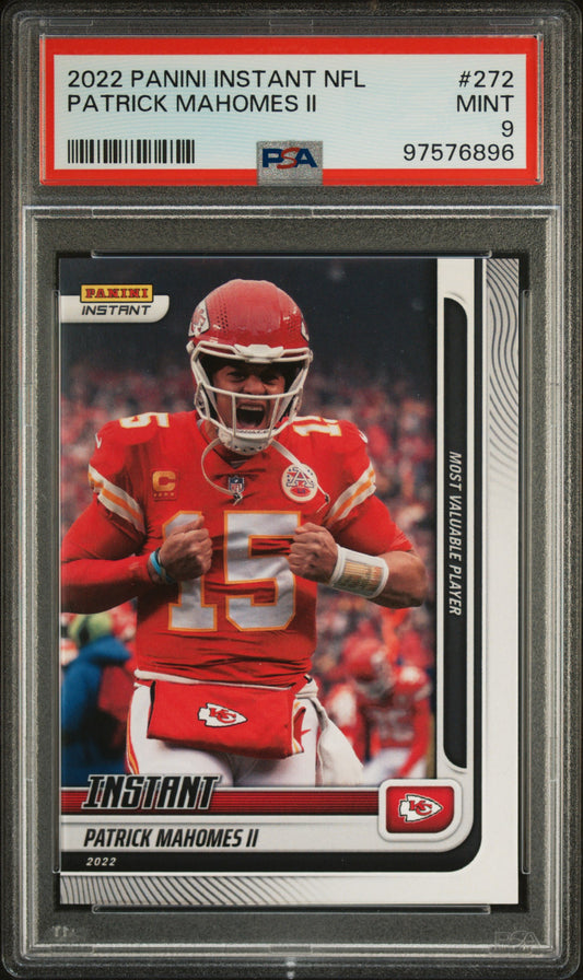 2022 Panini Instant NFL #272 Patrick Mahomes /1489 PSA 9