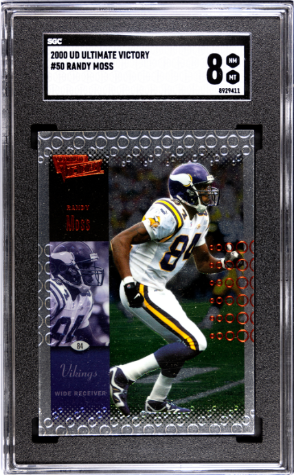 2000 Upper Deck Ultimate Victory #50 Randy Moss SGC 8