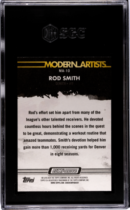 2023 Topps Composite #MA-10 Rod Smith Modern Artists SGC 10