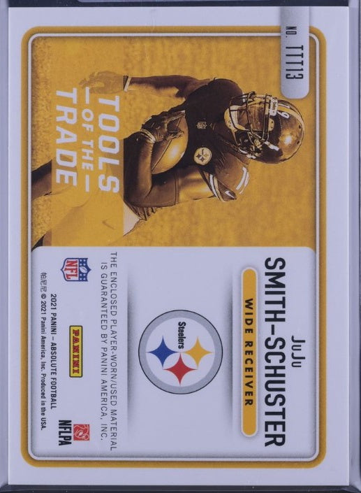 2021 Panini Absolute #TTT13 JuJu Smith-Schuster Tools of the Trade Triple 15/75