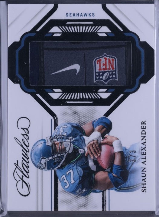 2023 Panini Flawless #P-SAL Shaun Alexander Patches Laundry Tags 3/3