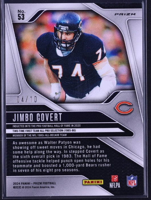 2024 Panini Prizm #53 Jimbo Covert Choice Gold 4/10 Bears