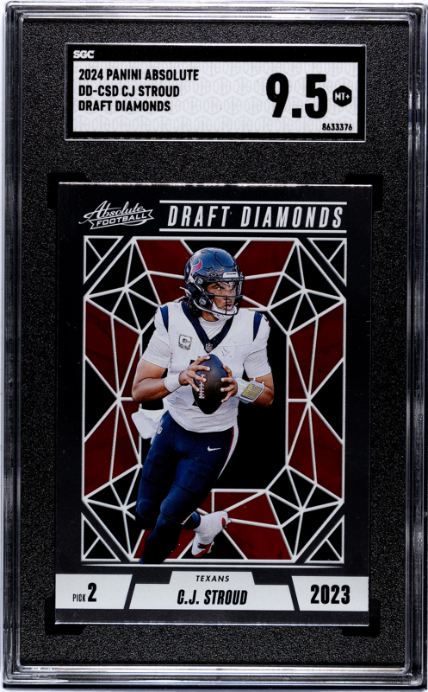 2024 Panini Absolute #DD-CSD C.J. Stroud Draft Diamonds SGC 9.5 Texans