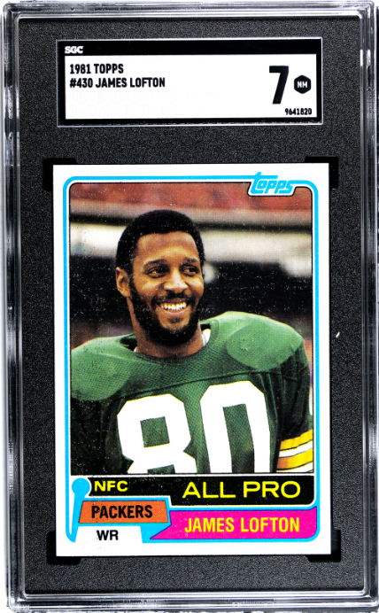 1981 Topps #430 James Lofton SGC 7 Green Bay Packers