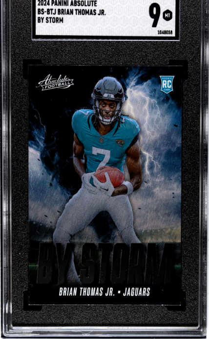 2024 Panini Absolute #BS-BTJ Brian Thomas Jr. By Storm SGC 9