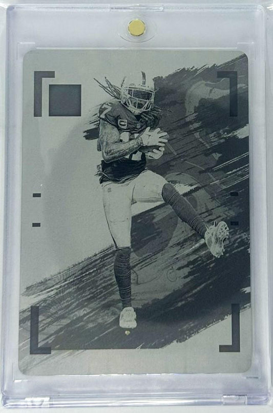 2024 Panini Impeccable #35 Davante Adams Printing Plate Black 1/1 Raiders