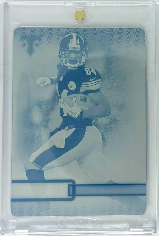 2014 Topps Triple Threads #49 Antonio Brown Printing Plates Cyan 1/1