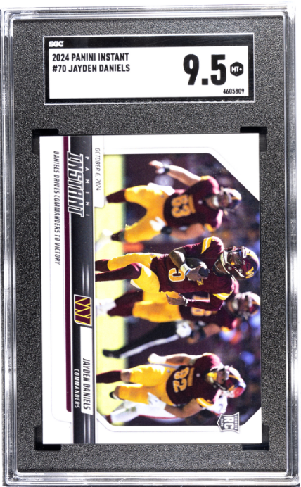 2024 Panini Instant NFL #70 Jayden Daniels RC Rookie /1831 SGC 9.5
