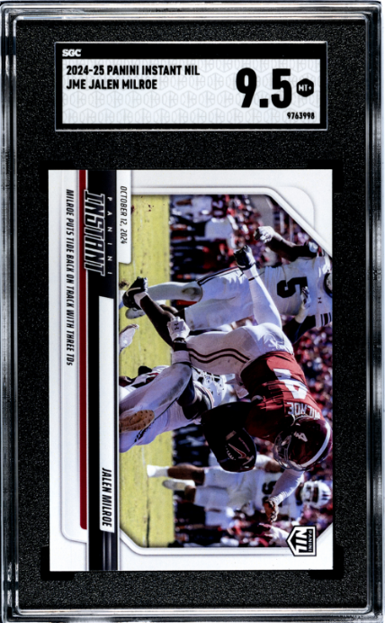 2024 Panini Instant NIL #JME Jalen Milroe RC Rookie /79 SGC 9.5