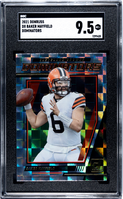 2021 Donruss #D8 Baker Mayfield Dominators SGC 9.5