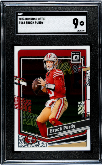 2023 Donruss Optic #168 Brock Purdy SGC 9 San Francisco 49ers