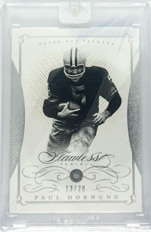 2015 Panini Flawless #48 Paul Hornung Genuine Diamond 13/20Packers