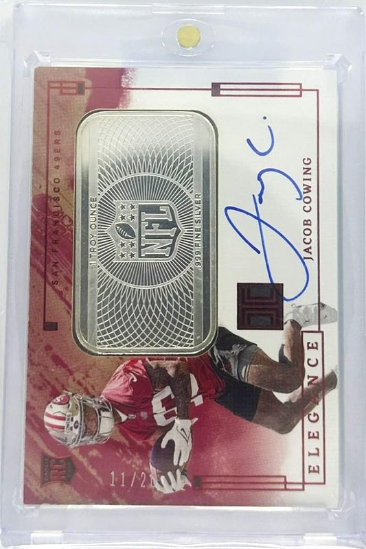 2024 Impeccable #RHP-JCG Jacob Cowing RC Helmet Patch Autos Silver Bar 11/20