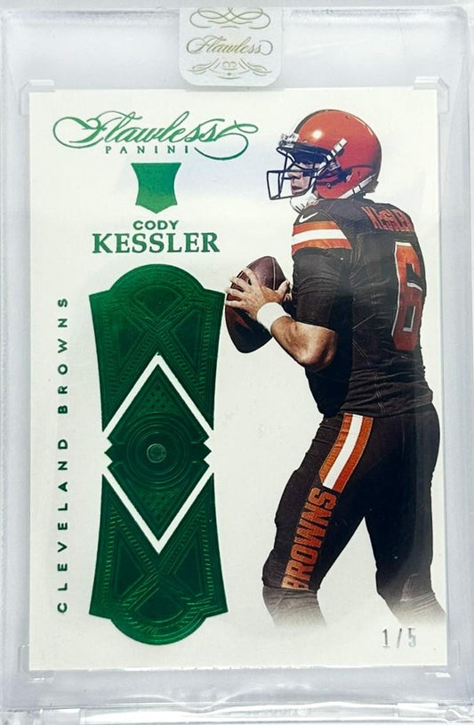 2016 Panini Flawless #85 Cody Kessler RC Rookie Genuine Emerald 1/5 Browns
