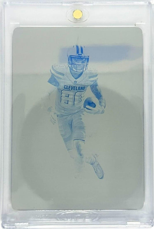 2020 Plates & Patches #48 Jarvis Landry Unparalleled Printing Plate Cyan 1/1