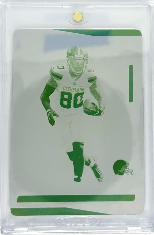 2020 Plates & Patches #48 Jarvis Landry Unparalleled Printing Plate Yellow 1/1