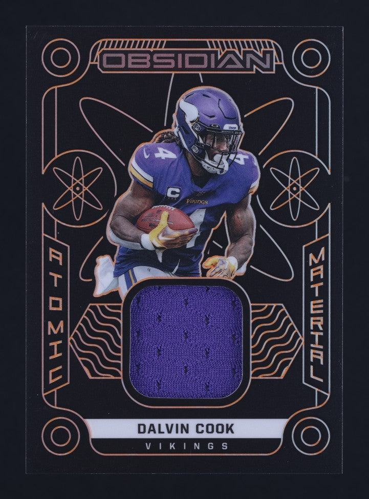 2022 Panini Obsidian Dalvin Cook Atomic Material Patch 22/75 Vikings #AM-DCO